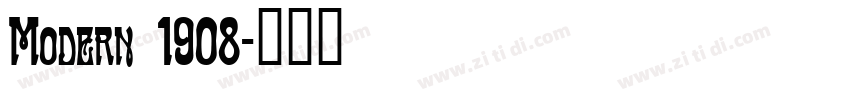 Modern 1908字体转换